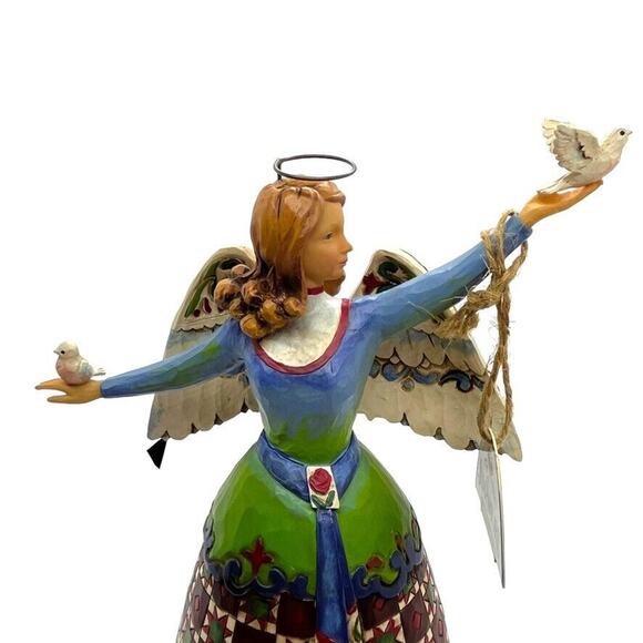 Jim Shore Angel with Two Doves Peace and Goodwill To All Figurine 4007933 2007 - Picture 15 of 16